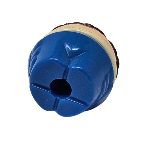 Vintage Little Tikes Toddle Tots Toy People Figures Brown Hair Blue Body Boy - Picture 5 of 7